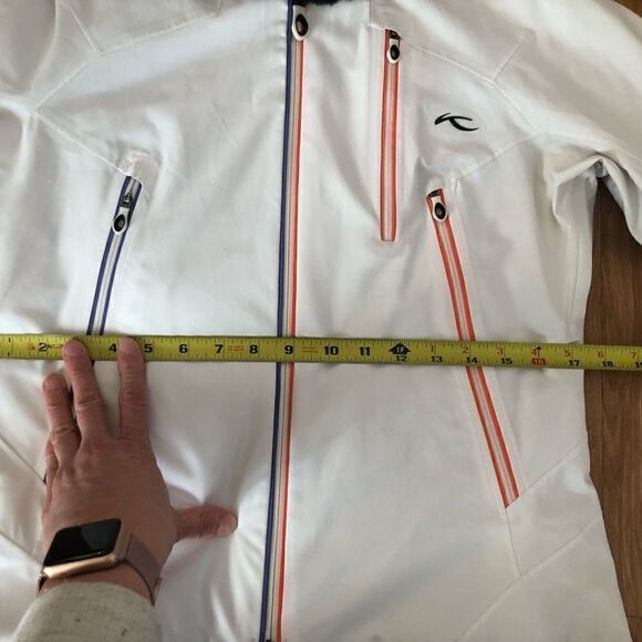 KJUS Desire Dermizax Premium Down PrimaLoft Recco White Ski Jacket - Picture 8 of 16